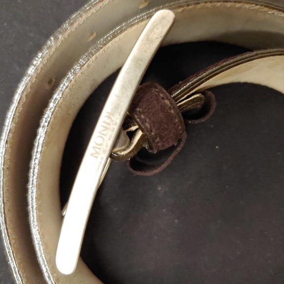 MONDI. Dark Chocolate Suede Belt. Classic style - Picture 5 of 5